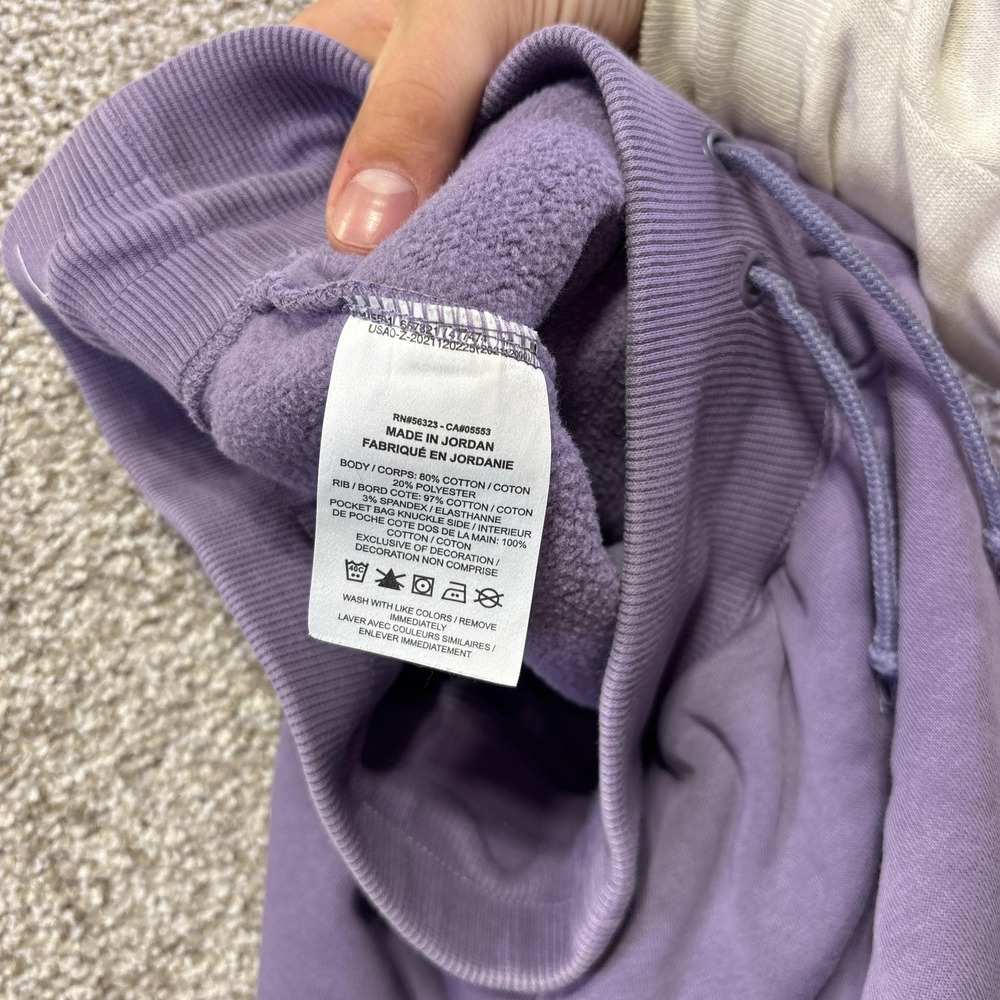Nike Sweat Shorts Womens XS Purple Fleece 3 Inseam High Rise Drawstring Athletic - Picture 5 of 6
